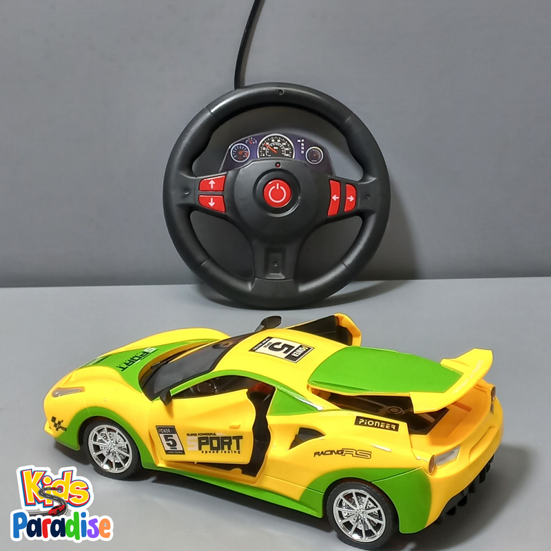 1:16 Scale Speed Racer Steering Wheel Remote Control Open Doors Car