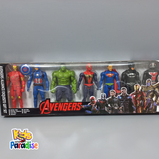 Marvel Avengers Pack of 7 pcs Action figures Super Heros Toy Set