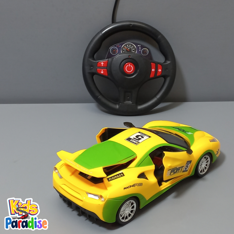1:16 Scale Speed Racer Steering Wheel Remote Control Open Doors Car