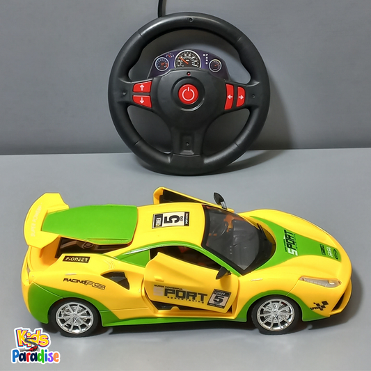 1:16 Scale Speed Racer Steering Wheel Remote Control Open Doors Car