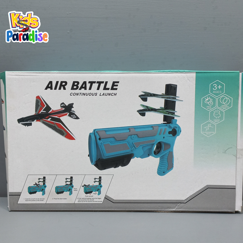 Airplane Launcher Bubble Catapult Plane Hand Throwing Toy for Kids