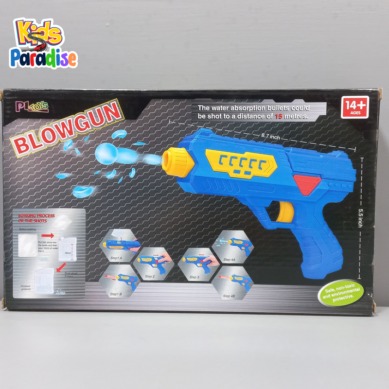 Water Crystal Ball & Dart Gun With Crystal Balls & Water Balls Filled Bottle Toy For Kids (2 in 1)
