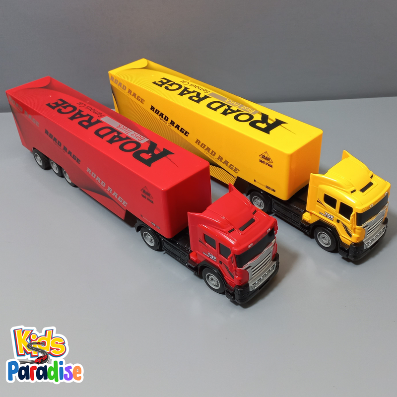 1:32 Scale RC Remote Control Truck Container Carrier Transport Logistic Truck - 21 Inches Long 12 Wheels Over Sized Cargo Truck Toy