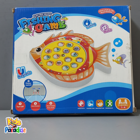 Funny Fishing Board Game Toy for Kids with Music & Sound 15 Fish Pcs