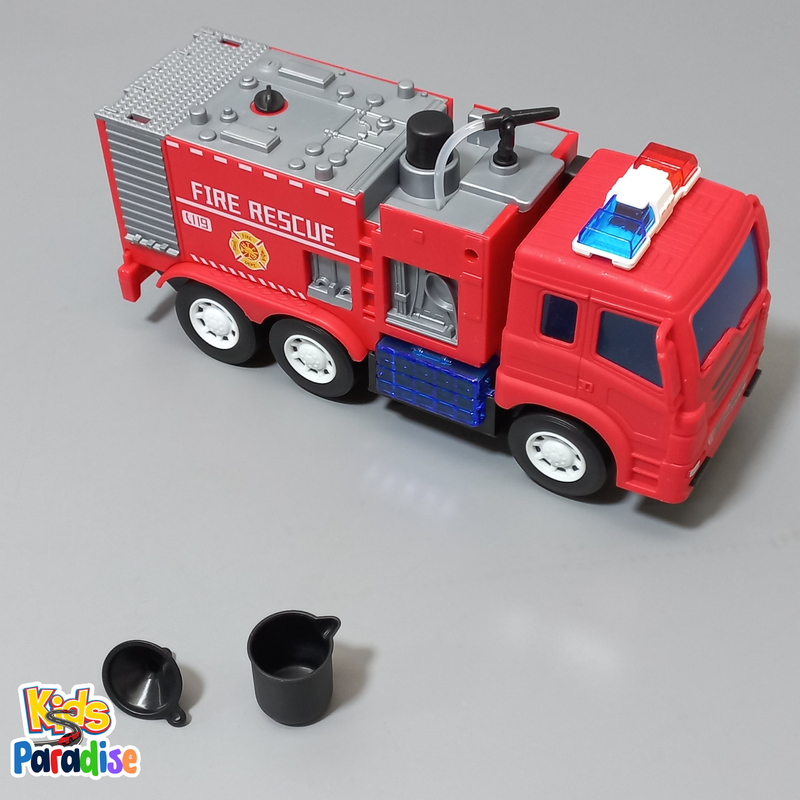 Rescue Fire Engine with Water and light Truck Toy 107-7