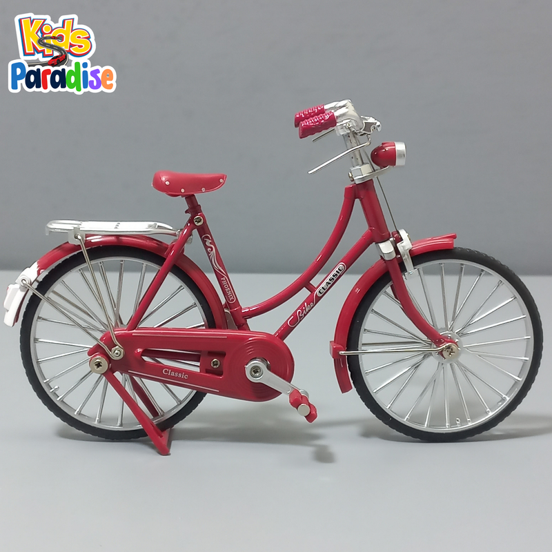 Alloy Bicycle Model Ornament 1:10 Scale Diecast Model Bicycle