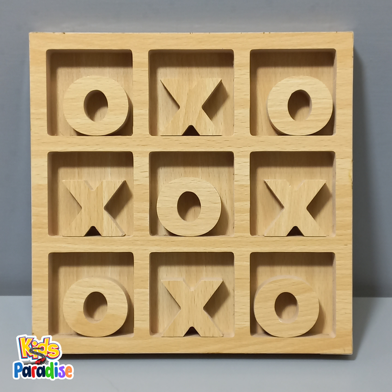 Tic Tac Toe Wooden Board Game Traditional Board Game