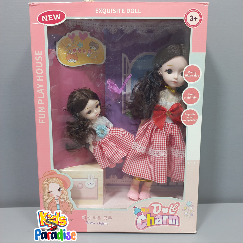 Beautiful Doll Charm Pair Doll Set for Girls With Accessories in Premium Quality