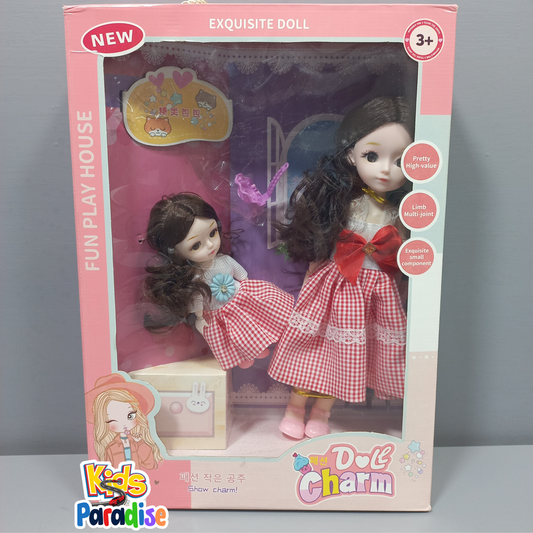 Beautiful Doll Charm Pair Doll Set for Girls With Accessories in Premium Quality