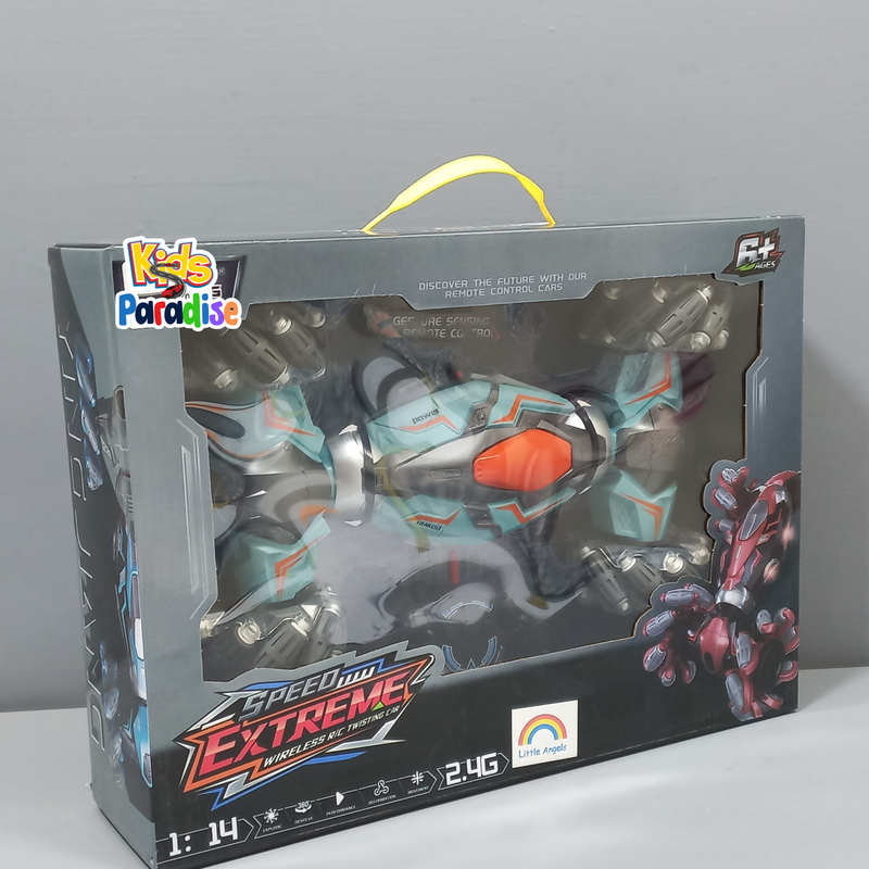 1:14 Scale Remote Control 4 Wheels Drift Car 360° Rotating With Hand Gesture Bracelet YJ-098-2A