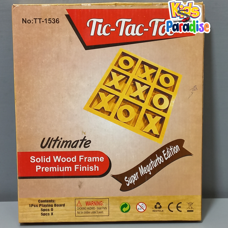 Tic Tac Toe Wooden Board Game Traditional Board Game