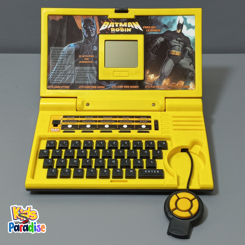 Batman Theme English Learner Laptop For Kids 20 Activities Function