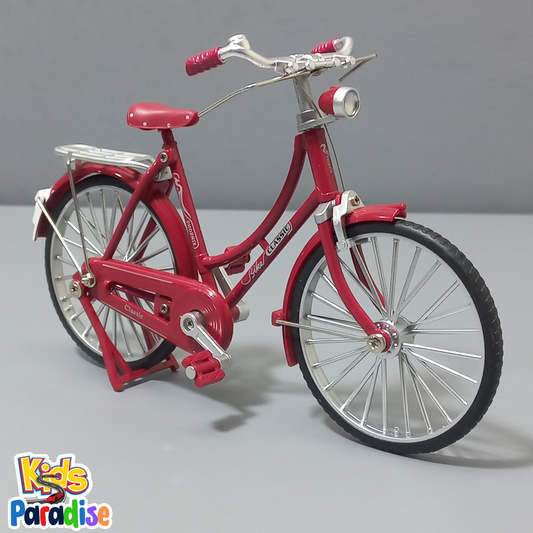 Alloy Bicycle Model Ornament 1:10 Scale Diecast Model Bicycle