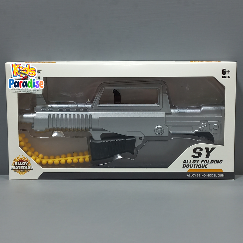 Metal Alloy Folding Gun Toy Model Bullet Shelling Folding Gun Toy