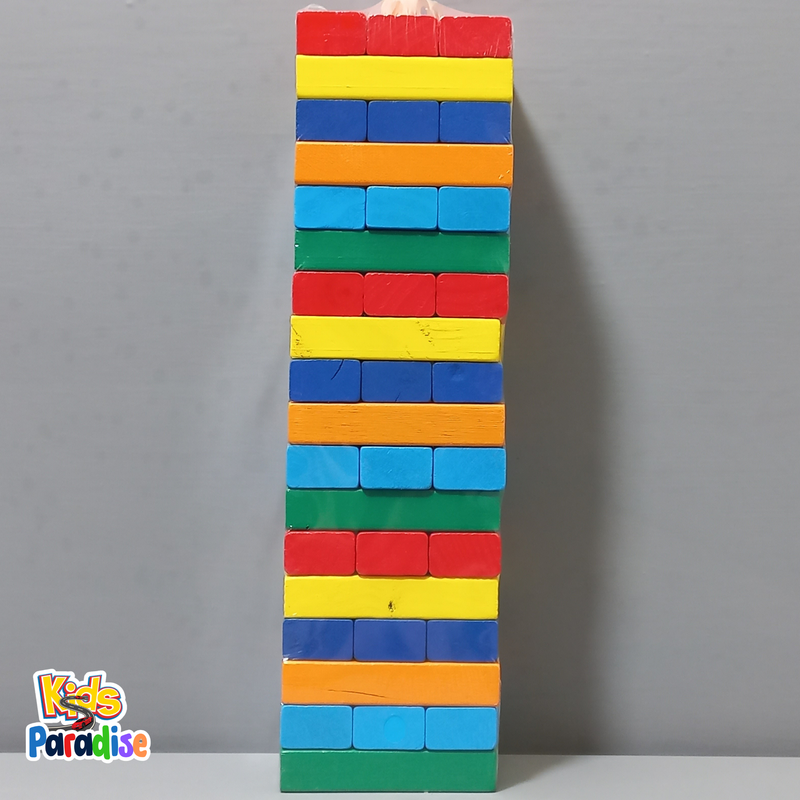 Jenga Wooden Toy Stacking Game Small for Kids & Adults 54 pcs