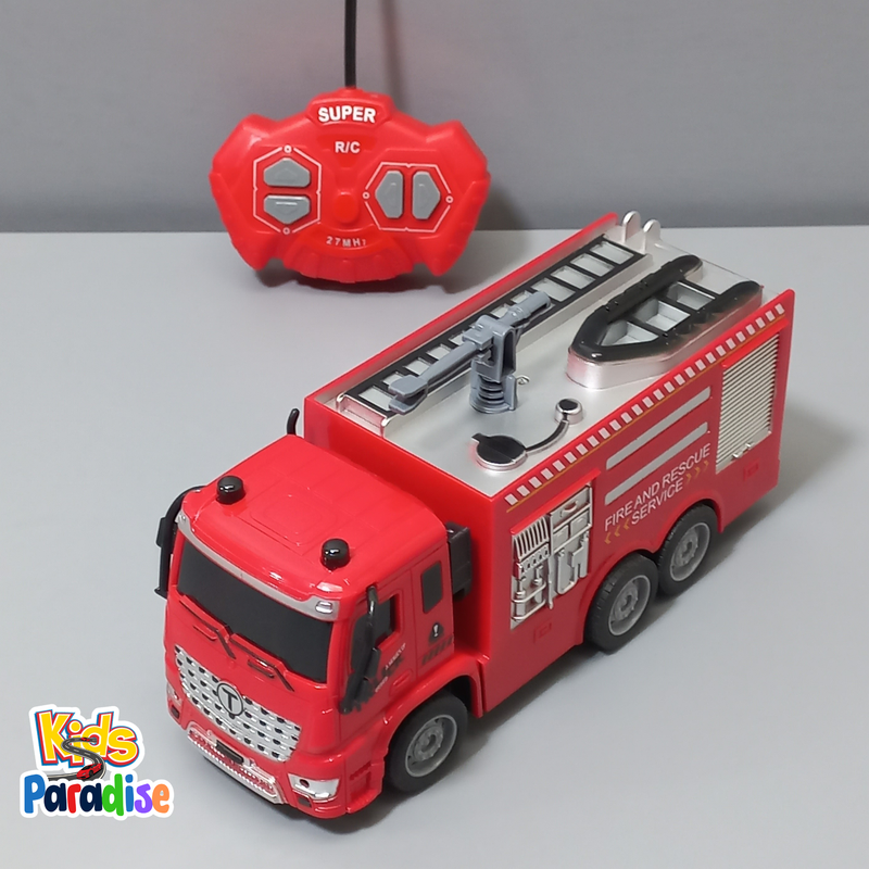 1:30 Scale Fire Truck Model Remote Control Simulation Car Toy