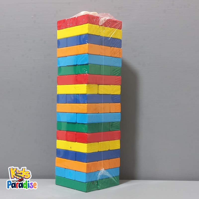 Jenga Wooden Toy Stacking Game Small for Kids & Adults 54 pcs