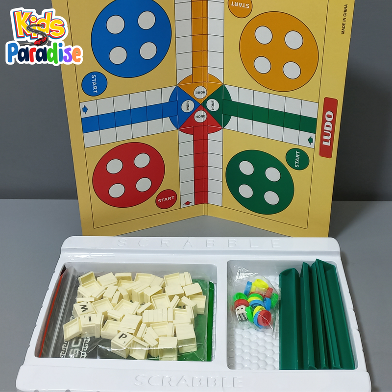 Scrabble Ludo Game 2 in 1 Intelligence Puzzle Game