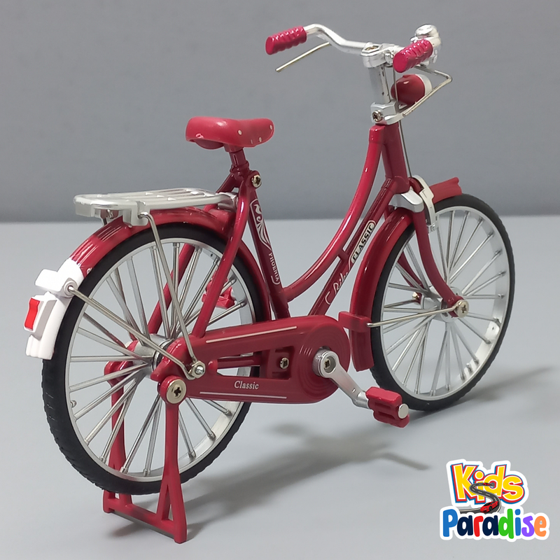 Alloy Bicycle Model Ornament 1:10 Scale Diecast Model Bicycle