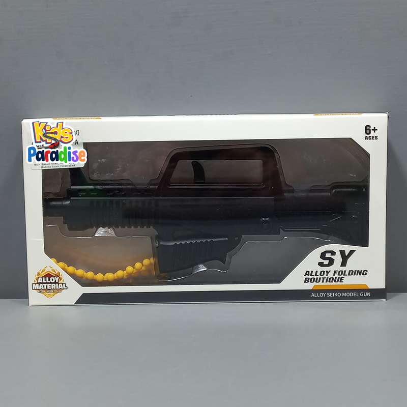 Metal Alloy Folding Gun Toy Model Bullet Shelling Folding Gun Toy