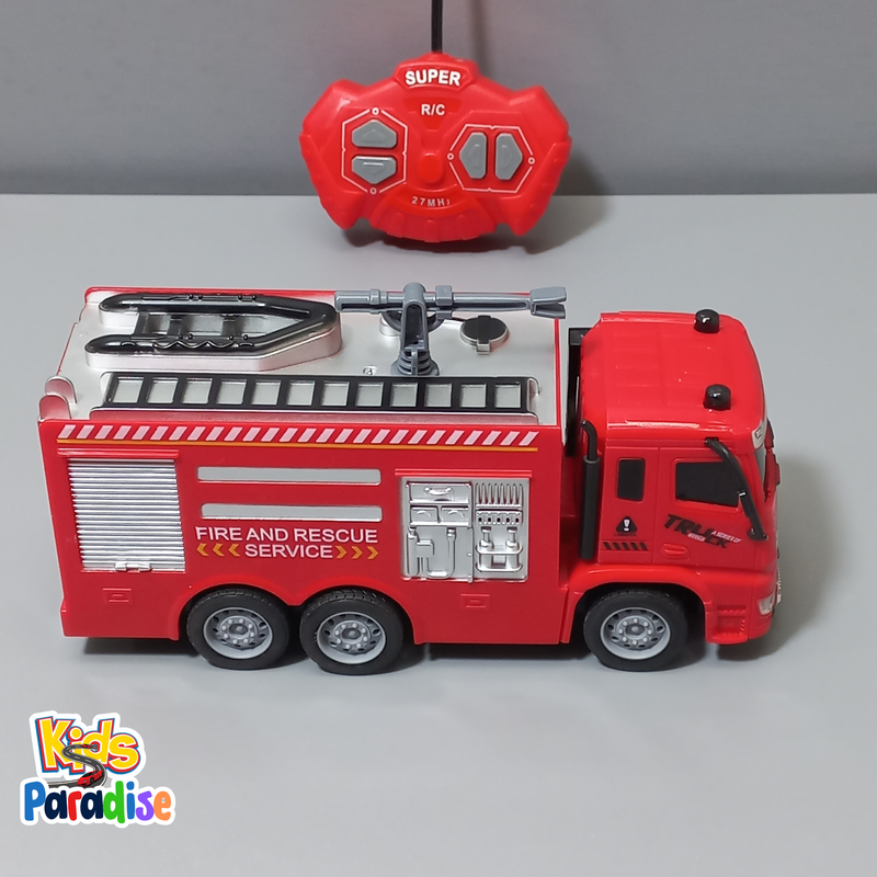 1:30 Scale Fire Truck Model Remote Control Simulation Car Toy