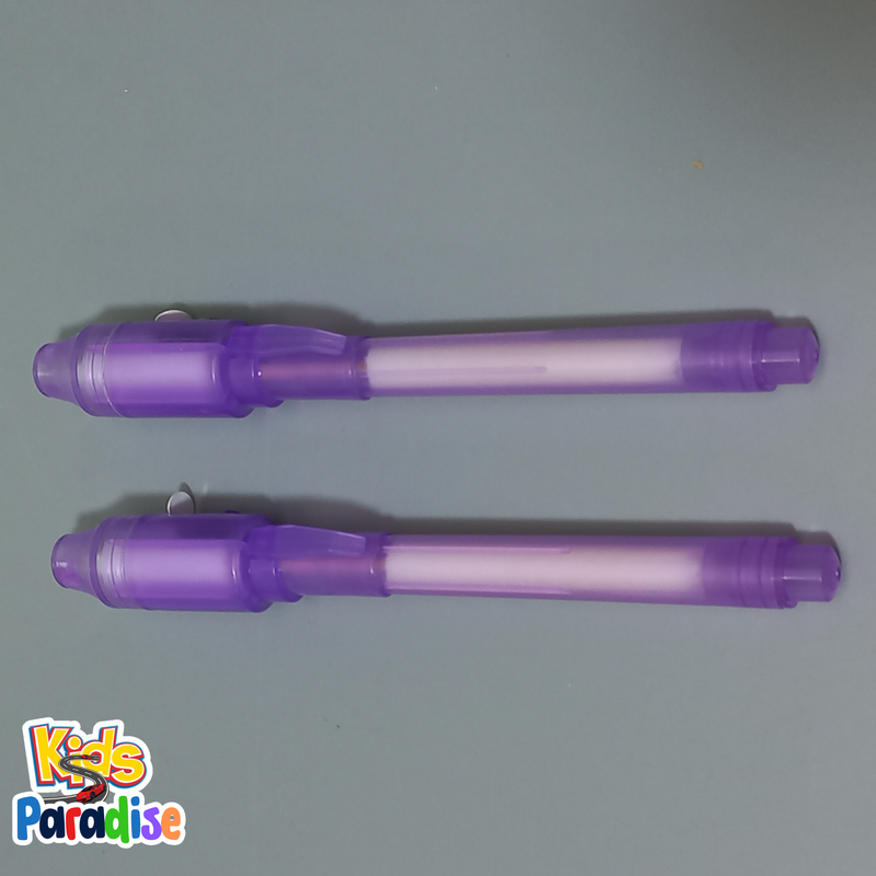 Draw With Light up Drawing Fun Developing Toy Board Portable for School Kids With 2 Nightlight Pen - Multicolor