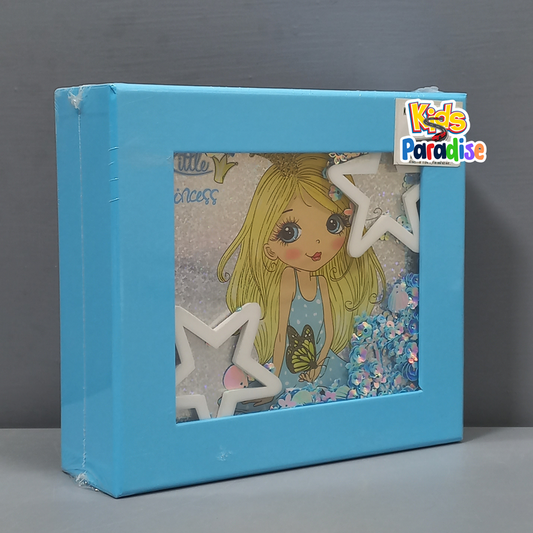 Make-Up Set Girls, 37 Pieces, Washable Children's Make-Up Set, Girls Vanity Blue Case Girls with Mirror