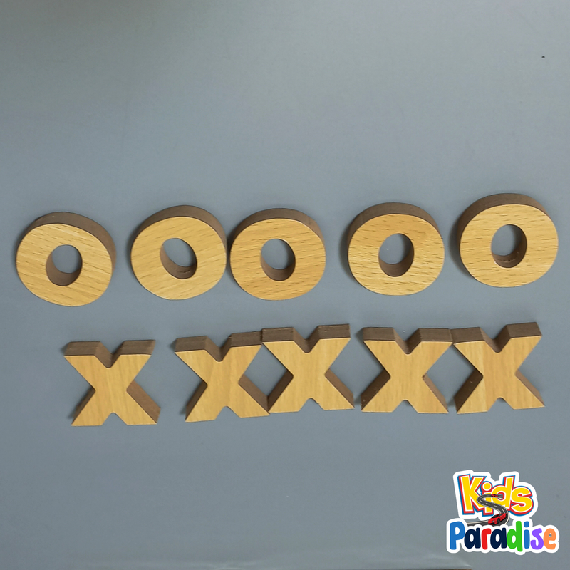 Tic Tac Toe Wooden Board Game Traditional Board Game