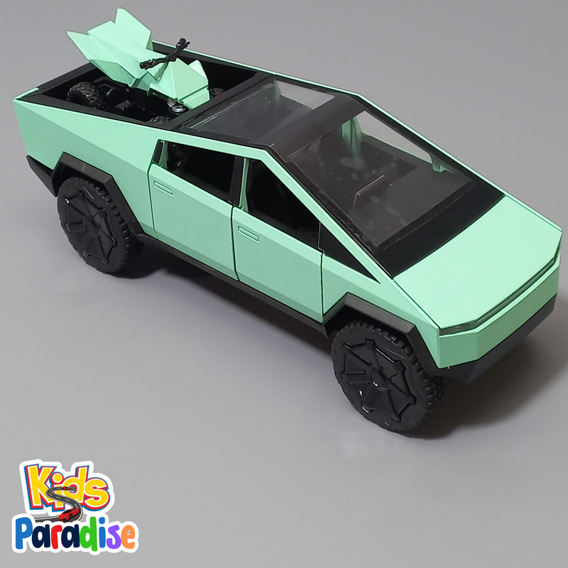 Tesla Cybertruck with Cyberquad 1:24 Scale Diecast Model Car