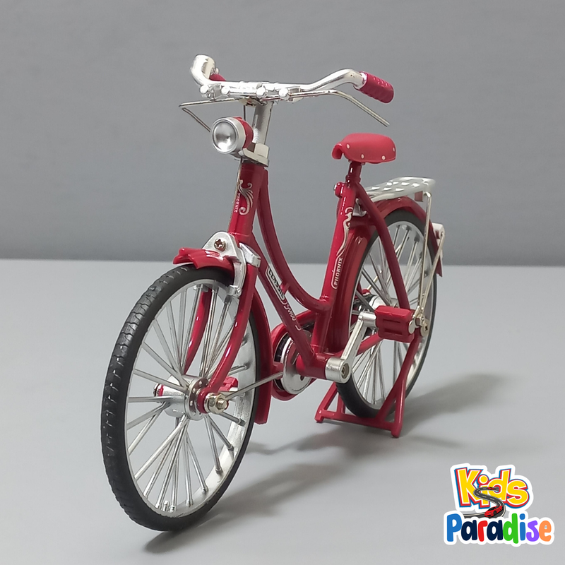 Alloy Bicycle Model Ornament 1:10 Scale Diecast Model Bicycle