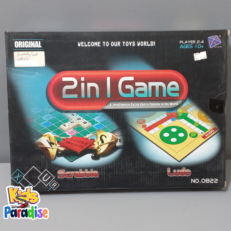 Scrabble Ludo Game 2 in 1 Intelligence Puzzle Game