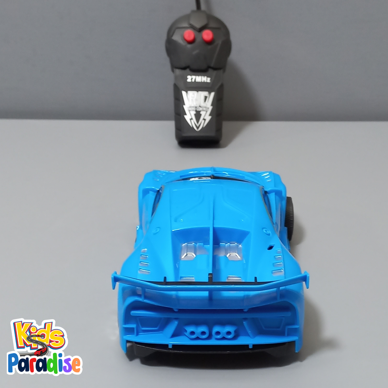 1:20 Scale Blue Bugatti Chiron Remote Control Racing Model Car With Lights