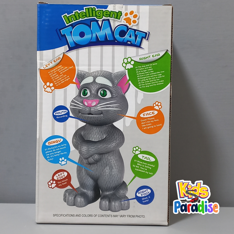 Intelligent Tom Cat with Mouth Recording Story, Music & Touch