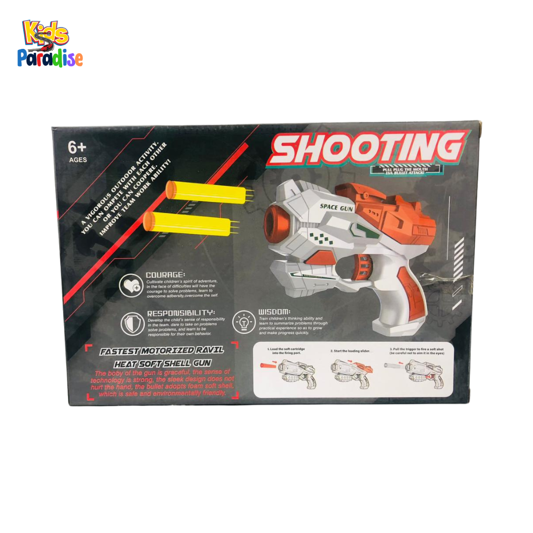 Shooting Soft Bullet Action Toy Gun with Binocular for Kids