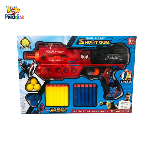 Avengers Soft Bullet Action Toy Gun with Interactive Effects for Kids