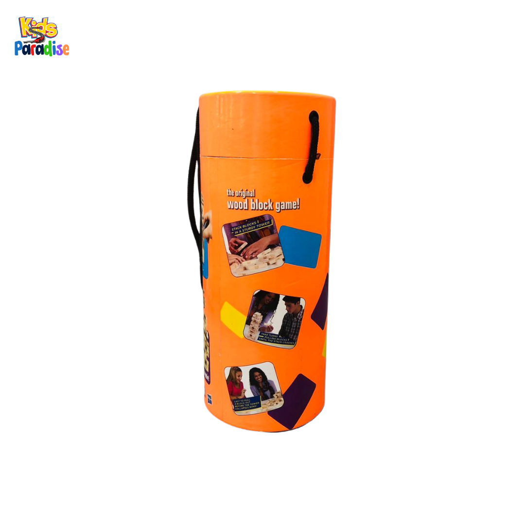 Classic Jenga Wooden Block Game in Portable Tube