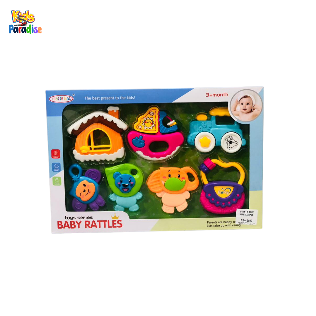 Mei Le Bao "Toys Series" 8-Piece Baby Rattle Set