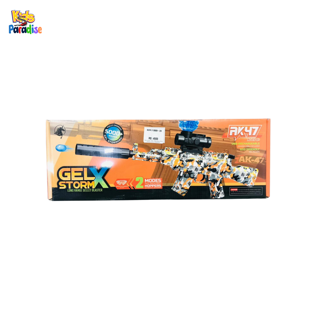Gel X Storm AK-47 – Long Range Electric Gellet Blaster GUN X 9909-2A