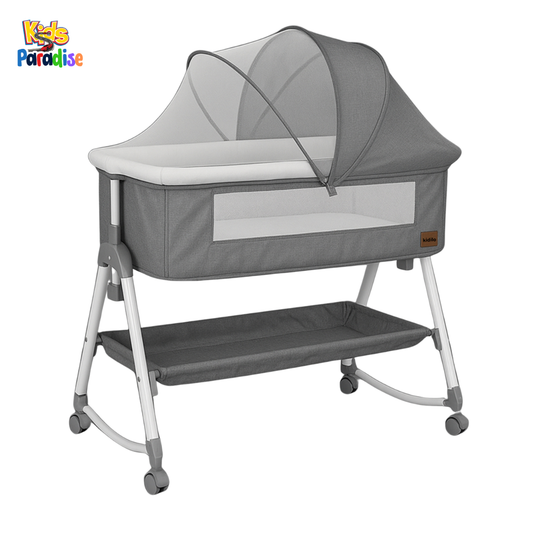 Kidilo Baby Bed – Adjustable Bedside Crib with Rocking & Mosquito Net