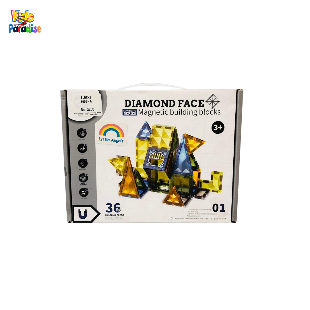 Little Angels Diamond Face Magnetic Building Blocks 6650-A