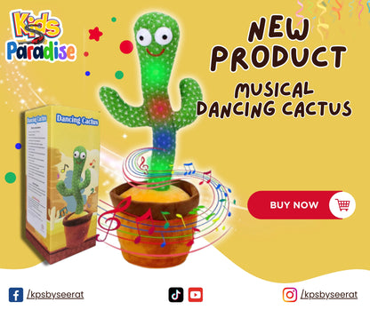 Rechargeable Cute Talking and Dancing Cactus
