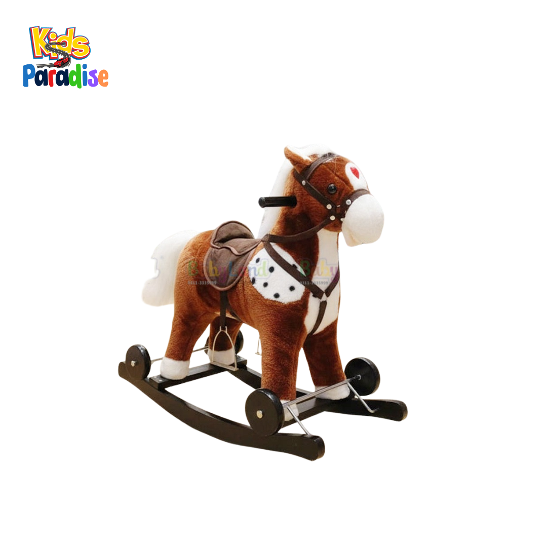 Kids Plush Rocking Horse Small