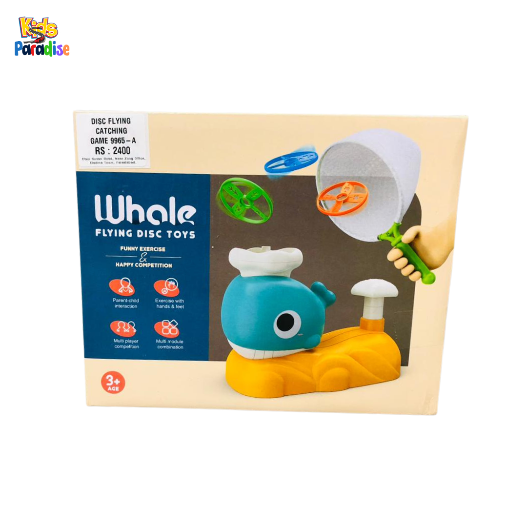 Whale Flying Disc Toys – Action-Packed Foot Launcher Game 9965-A