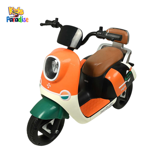 Ride-On Bike for Kids – Electric Motorcycle Scooter/Vespa with LED Lights & Music Best Price in Pakistan