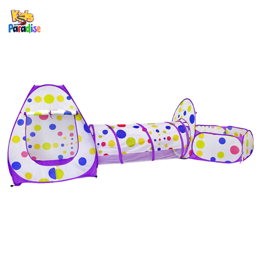 3-in-1 Pop-Up Kids Play Tent with Tunnel & Ball Pit – Indoor/Outdoor Adventure