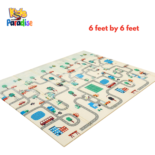 Kids Paradise Road Map Play Mat (6ft x 6ft)