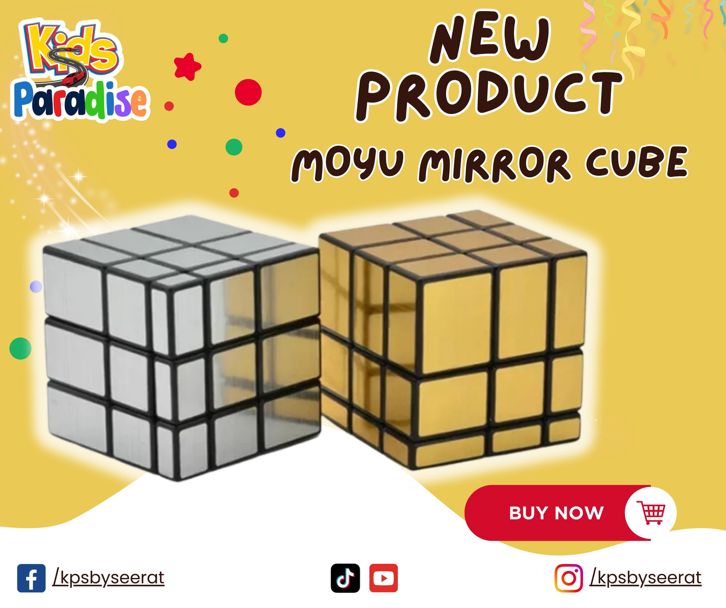 Mirror Cube Collection - 3x3 Gold Silver Magic Puzzle