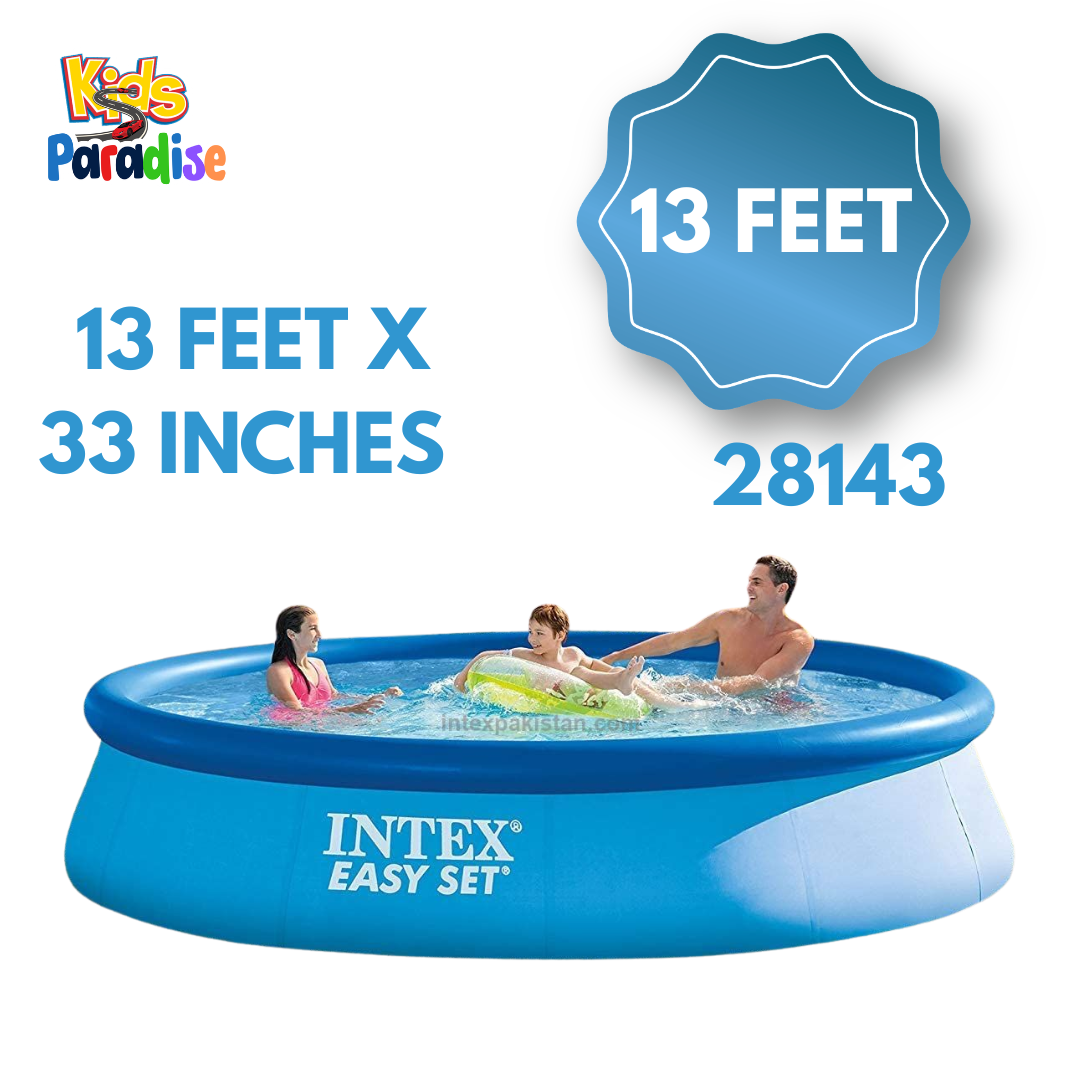 Premier Family Pool Experience – Intex 13ft x 33in Easy Set Pool | 28143 (13' x 33")