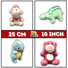 25 cm Mix Stuffed Plush Animal Toy Cute Pokemon Dog Bear Dinosaur