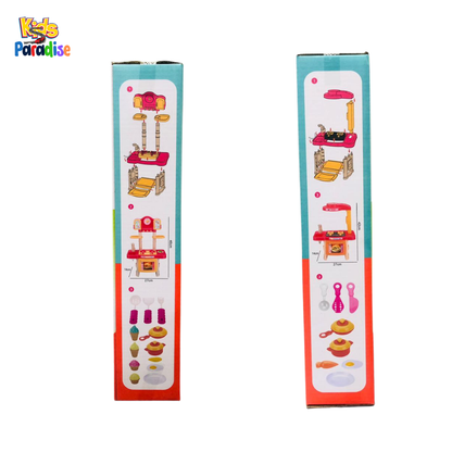 Little Kitchen Play Set with Light & Sound – Interactive Kids Cooking Toy